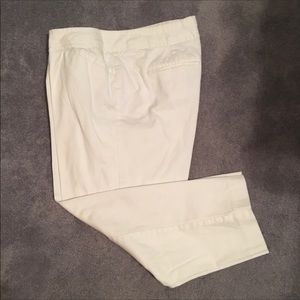 Land N Sea White Cotton Capris Size 12